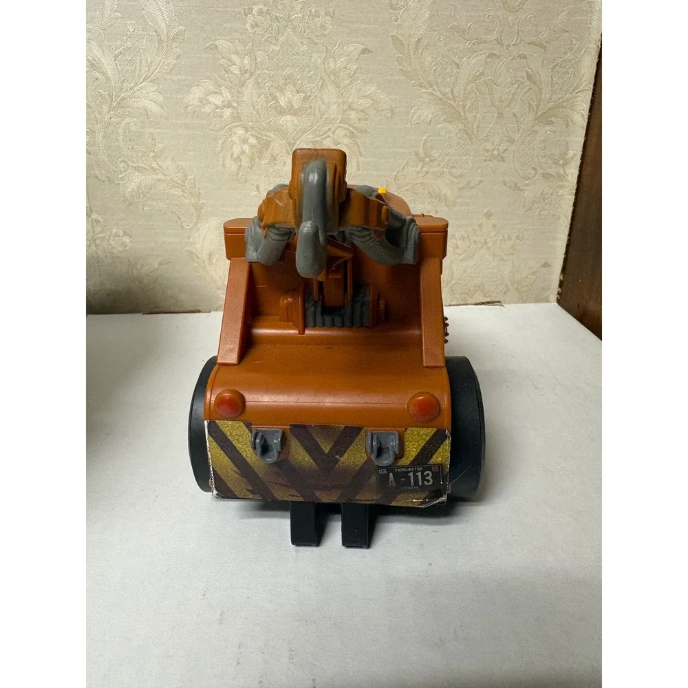 Disney Pixar Cars Tow Mater Toy Truck Radiator‎ Springs Brown Teal Pop Up Hood